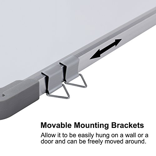 Antaprcis Pizarra Blanca Magn  tica 30 40CM con marco de aluminio para hogar y oficina  Blanca 