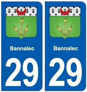 29 Bannalec Crest Sticker Plate Stickers City