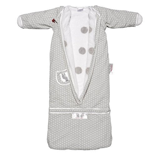 Puckababy The Bag 4 Seasons Sleeping Bag Sleepsack 7m-2.5 yrs (Grey Dot) by BabyCentre