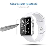 2 PACK elecnewell Apple Armbanduhr 42 mm Displayschutzfolie Gehärtetem Glas Displayschutzfolie 9H Härte Crystal Clear no-bubble für für Apple iWatch Series3 Series2 Series1 Edition Nike +