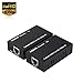 Produktbild MEALINK 60m / 196ft HDMI Extender über Single Cat6e / 7 Ethernet Netzwerkkabel Bis zu 60m für 1080P Unterstützung 3D EDID (1 x Transmitter + 1 x Receiver + Power Adapters)