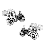 Abmessung: 9x6mm Dreambase Stecker 9x6mm Traktor geschwärzt Silber 925