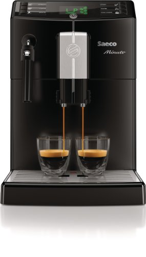 Saeco HD8761/01 Minuto Kaffeevollautomat, klassischer Milchaufschäumer, schwarz - 6
