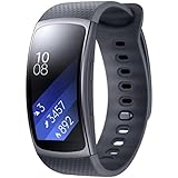 Samsung Gear Fit2 Smartwatch Aktivitätstracker mit Pulsmesser, Größe L - Schwarz