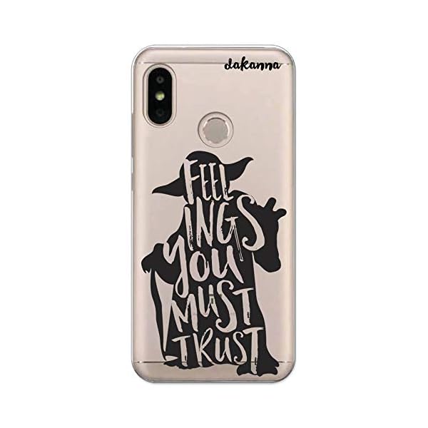 dakanna Funda para Xiaomi Mi A2 Lite - Redmi 6 Pro | Frase motivación Feelings You Must Trust | Carcasa de Gel Silicona Flexible | Fondo Transparente