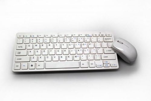 COMPACT DESIGN WHITE MULTIMEDIA 2.4G WIRELESS KEYBOARD &amp; MOUSE SET FOR LENOVO DESKTOP