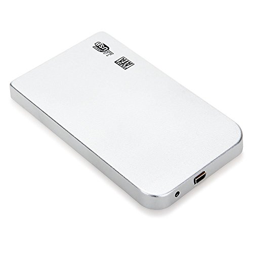 Unita 'Festplatte - TOOGOO(R)Ausserhalb Box Gehaeuse fuer 2,5 "SATA HDD Festplatte USB 3.0 mit Silber Fall
