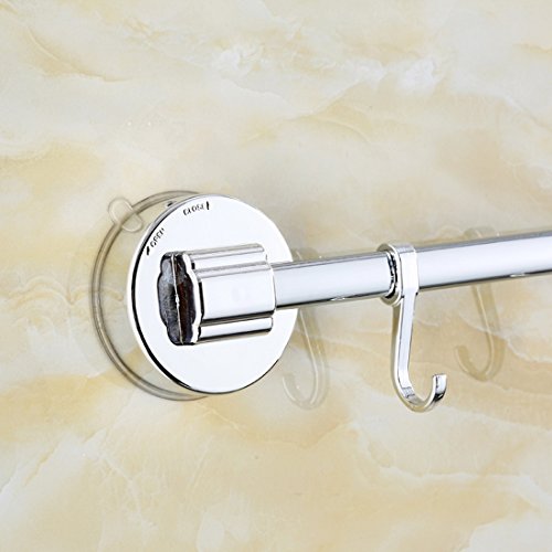 Nibesser Handtuchhalter Handtuchstange mit Saugnapf aus Edelstahl Rostfrei 60 cm - 2