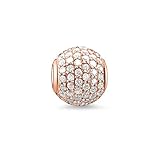 THOMAS SABO Damen Bead Pavé 925er Sterlingsilber; 750er Roségold Vergoldung K0053-416-14