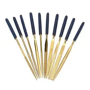 STORE99 10Pcs Diamond Coated Needle File Set Stone Wood Carving Craft Tool