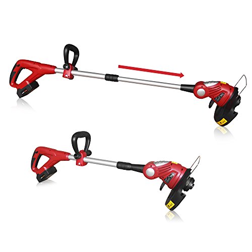 ROTENBACH 18V Li-Ion Akku Rasentrimmer 26cm Freischneider Motorsense inkl. Ersatzakku Ersatzspule Teleskopstiel - 5