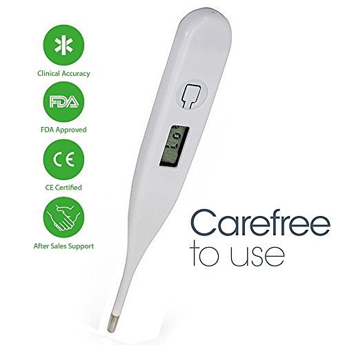 LCD-Digital-Thermometer-Rapid-Read-With-Flexible-Tip-Free-Hygienic-Case-Ideal-for-Pets-and-Humans