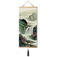 AtfArt Décoration murale asiatique Belle peinture sur parchemin de soie