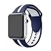 Produktbild Apple Watch Armband 42mm,TOPsic Soft Silikon Ersatzband iWatch Sport Straps Replacement Wristband Bracelet Armband Uhrenarmband mit Edelstahl Schnalle für Apple Watch 42mm Series 3 , Series 2, Series 1, Sport, Edition