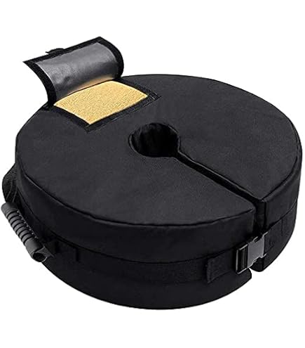 Sac à Eau Pour Pied De Parasol 23kg - Polyester 1200D - Support Déporté Jardin