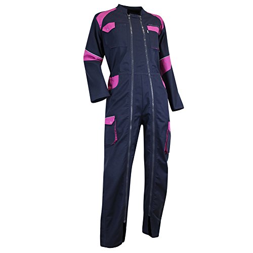 LMA 401021 ORGE Combinaison Double, Bleu Foncé/Rose, Taille 3