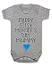 Happy First Mother's Day Mummy Blue Scribble Heart New Mum Cute Baby Bodysuit Babygrow Vest