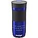 Produktbild CONTIGO Thermobecher Byron Deep Blue 470 ml mit persönlicher Rund-Gravur Silikon-Manschette praktischer Snapseal-Verschluss auslaufsicher blau