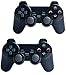 Price comparison product image Gollec Wireless controller For PS2 Playstation 2 Dual ShockGamepad Joystick with Sensitive Control (Black and Black)