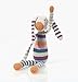 Price comparison product image Pebble Hand Made Crochet Stripey Bunny - Organic Cotton