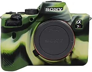 HIFFIN A7R IV Silicone Case, Camera Housing Shell Case Protective Cover, Compatible with Sony A7R IV ILCE-7RM4 Cameras, Army Green