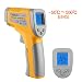 Produktbild Infrarot Thermometer -50  bis +550 , Tacklife IT-T04 Pyrometer, Temperaturmessgerät, mit Laser, Berührungslos, Digital LCD Hintergrundbeleuchtung, inkl. 2 Batterien (Gelb&Grau)