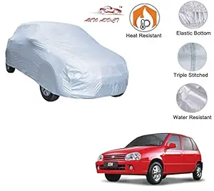 Auto Addict Car Cover Body Cover Polyester (Silver) for Maruti Suzuki Zen