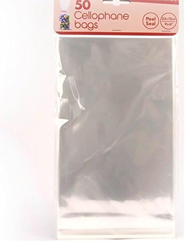 9" x 6" Peel & Seal Clear Cellophane Cello Display Bags Lollipops Cake Sweets Party