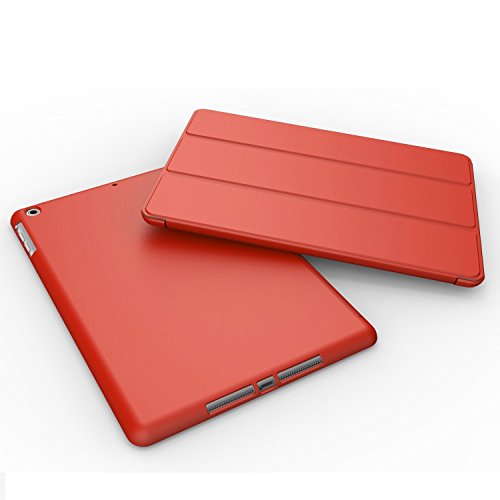 Khomo iPad Mini 1, 2, 3 Hülle Case Rot Rotes Gehäuse mit doppelten Schutz ultra dünn und leicht, Smart Cover – Dual Red - 2