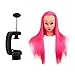 Anself 27" Hairdressing Training Head Model Dummy Head Salon Model Tool Long Hair with Clamp