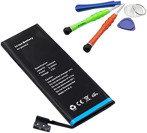 Mackertop® Replacement for Apple iPhone 5 Battery LI-ION 1440mAh High Capacity Include Free Tools Easy Install
