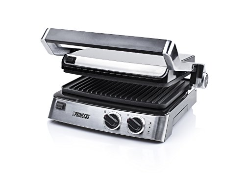 Princess 01.117300.01.001 Kontaktgrill 2 Thermostate für separate Temperatureinstellung, 2000 W, grau - 10