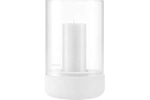 ‎BLOMUS blomus | Windlicht | Calma | Beton/Glas Lily White | M 12x12x20cm | Indoor |