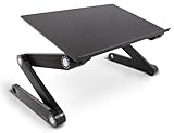 Lavolta Ergonomic Laptop Table Desk Breakfast Bed Tray Book Holder - Black