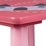 Relaxdays Kindersitzgruppe FUNNY mit Prinzessinnen-Motiv, 1 Tisch, 2 Stühle, Holz, Kindertischgruppe für Mädchen, rosa - 4