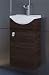 Produktbild Planetmöbel Waschbecken mit Waschbeckenunterschrank/Waschtisch-Unterschrank 44cm Gäste Bad WC (Wenge)