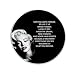 Produktbild Kühlschrankmagnet Marylin Monroe "Nothing Lasts Forever...", rund, 75 mm, in schwarzem Organza-Beutel