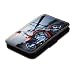 Produktbild Motorräder 036, Babes und Motorrad, Schwarz Leder Hülle Fall Ledertasche Handyschutzhülle Klappetui für Handy mit Magnetverschluss und Farbig Design für Samsung Galaxy Grand Duos