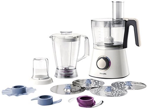 Preisvergleich Produktbild Philips HR 7762 / 00 Küchenmaschine 750, Schwarz-weiß