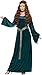Price comparison product image Ladies Long Teal Medieval Renaissance Historical Thrones Game Tyrell TV Book Film Fancy Dress Costume Outfit Plus Size UK 8-26 (UK 24-26)