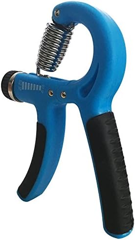 Adjustable Hand Grip Strengthener Exercise, Adjustable Resistance 10-40KG - Strengthen Finger Exercise, Hand Exercise suitable for Adults, musician, Athletes (Blue)