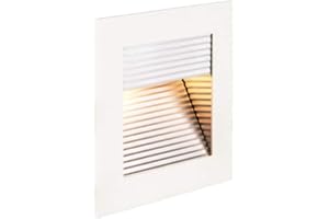 SLV Cadre 230 V incurvé à l'intérieur, spot LED, applique murale encastrable, spot de plafond / 2700 K 3,1 W 100 lm blanc, aluminium, 3,1 W