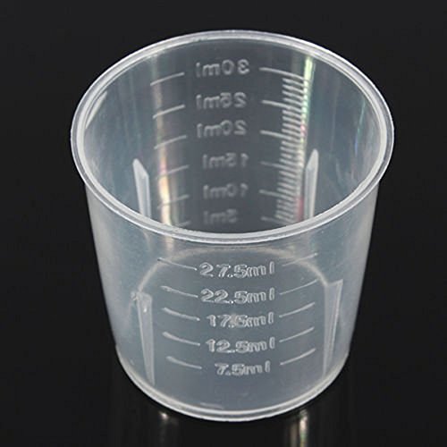 dealglad® New 10 Unzen 30 ml Kunststoff transparent Messung Graduate Medikamentenbecher - 2