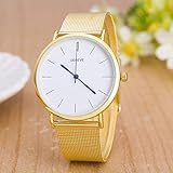 8Eninine Mode lässig Uhren Damen Herren GENF Damen Classic Watch Armband Uhren Gold