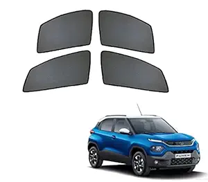 Kozdiko Half Magnetic Car Sunshades Black Colour for Tata Punch