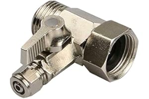 AQUALOTUS 3/8" Anschluss Kühlschrank, Umkehrosmoseanlage m. Absperrhahn 1/4" Schlauch