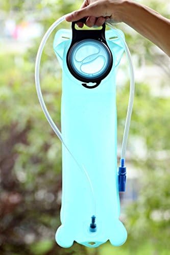Mitef Outdoor Water Reservoir Pack Large Opening Tasteless Hydration Bladder System For Trip Bicycling Climbing Hiking Camping,2L,Blue