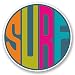 Produktbild 2 x Surf Vinyl Aufkleber Aufkleber Laptop Reise Gepäck Auto Ipad Schild Fun # 6012 - 10cm/100mm Wide