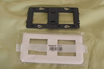 Legrand LEG200922 Mosaic Support 4 modules Rectangulaire, Noir