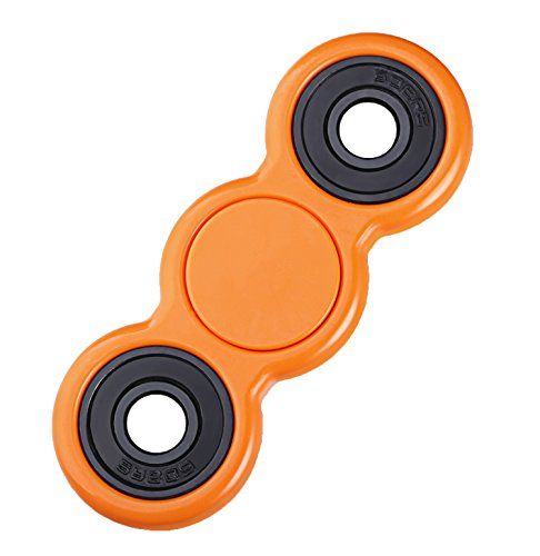 wenseny Fidget Hand Spinner Toy,Stress Reducer Ultra Durable High Speed Ceramic Bearing Fidget Finger Toy - Rotate for 1-3 minutes - Perfect for ADD / ADHD / Anxiety / Autism And Stress Relief Adult Children Orange